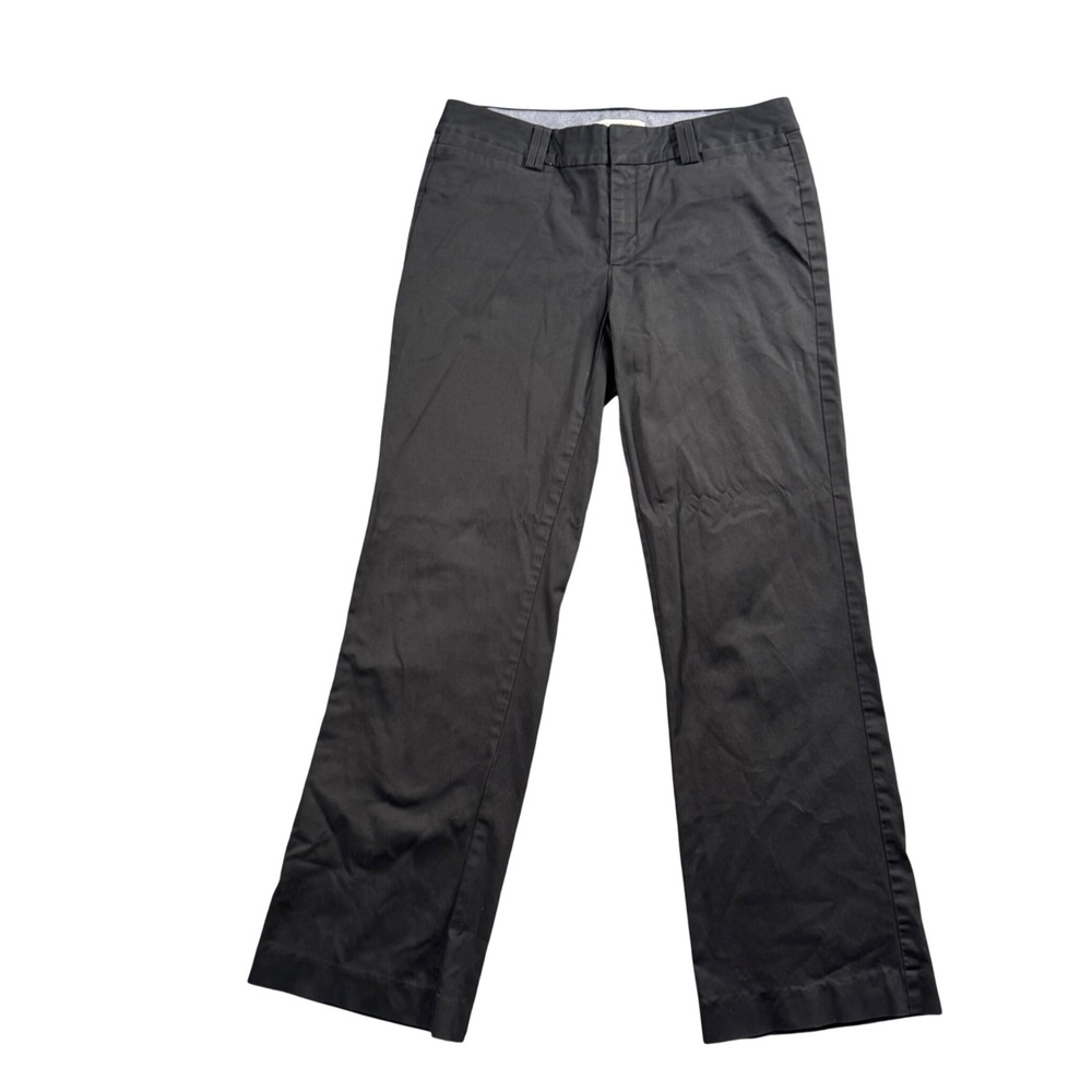 Banana Republic Logan Pants Women 6‎ Black Quiet Luxury Straight Leg Workwear